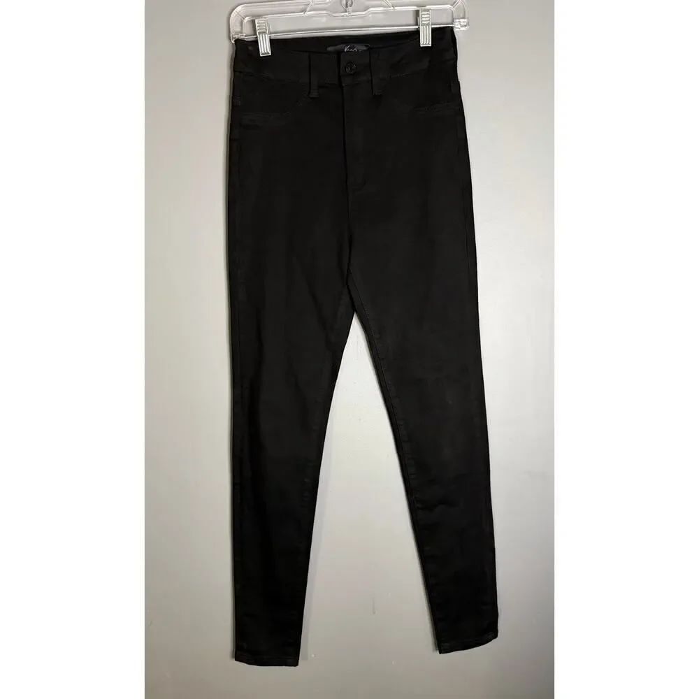 Kancan Jeans Black Denim Mid Rise Ankle Skinny Jeans Size 5/26